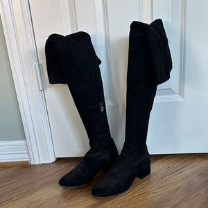 Dolce Vita Black Over-the-Knee Suede Boots